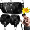 300lb aptidão espólio resistência elástico faixa de treino para treinamento exercício em casa esporte ginásio haltere conjunto arnês expansor equipamentos